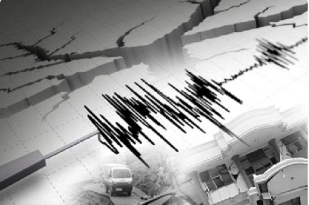 Ilustrasi Gempa Bumi.