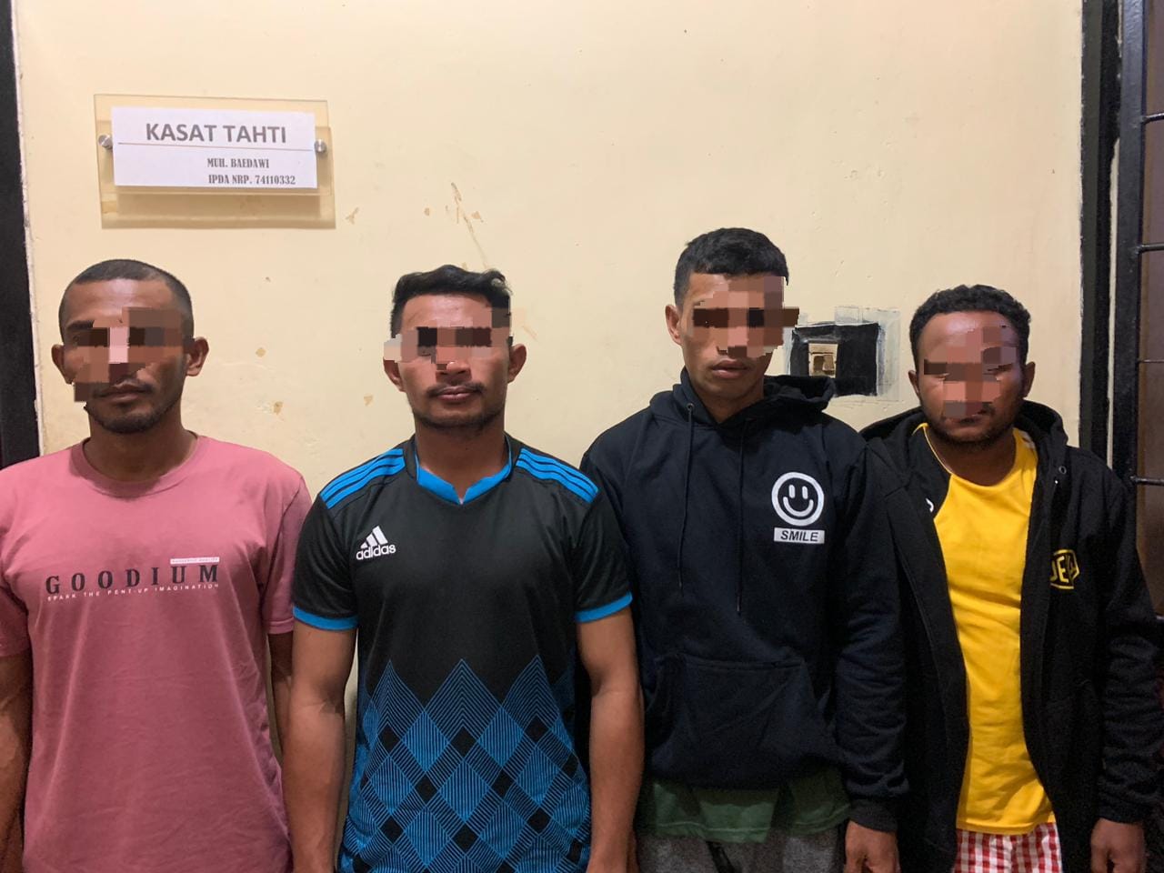 Empat Pelaku Yang Ditetapkan Tersangka. 