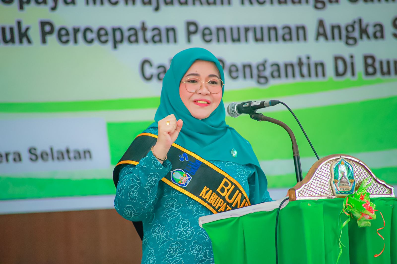 Hj. Eka Dahliani Abusama Ketua Tim Penggerak PKK Halsel 