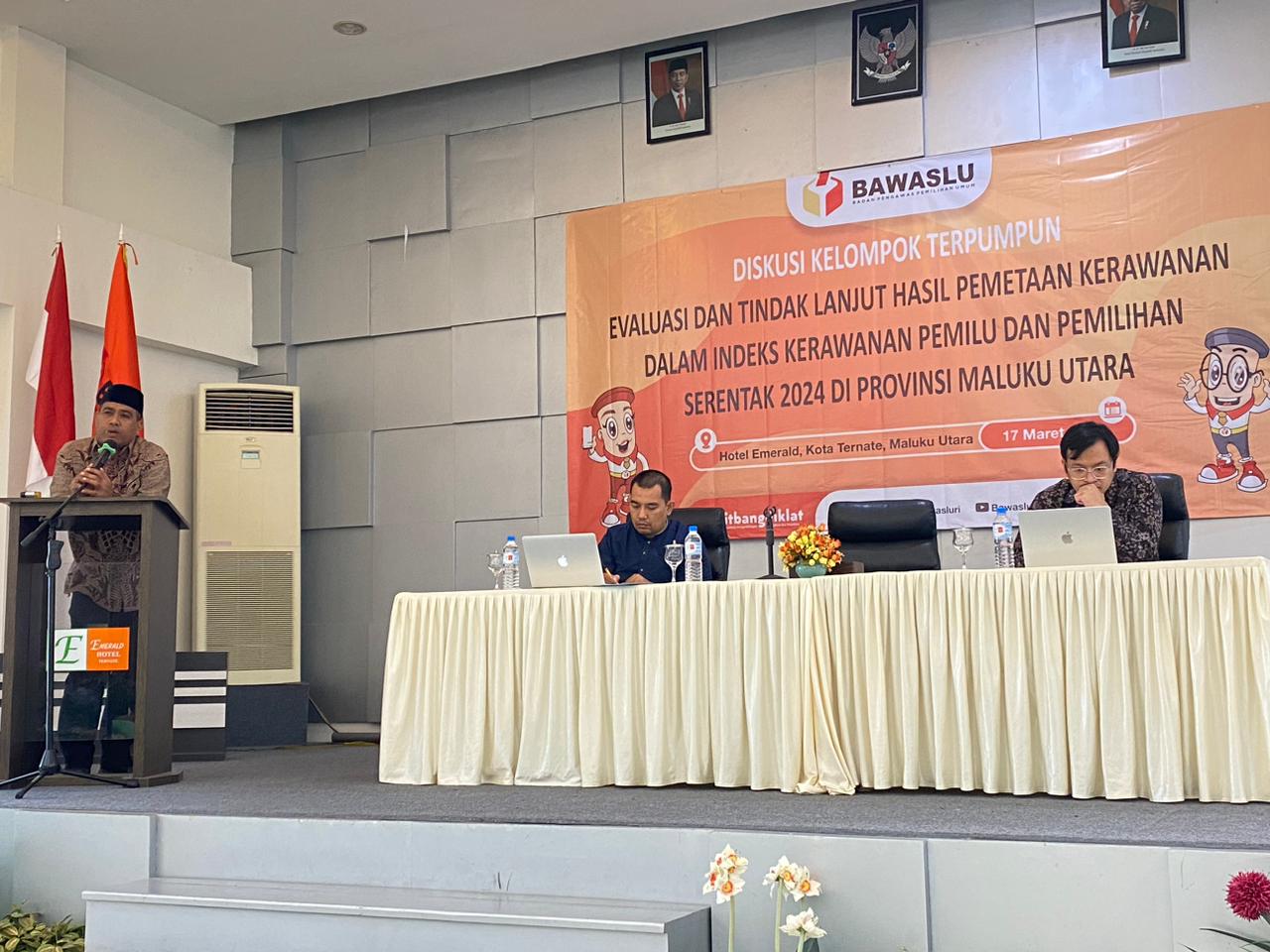 Ikbal Ali, Kordiv Pencegahan, Partisipasi Masyarakat, dan Humas Bawaslu Maluku Utara./ Ilo