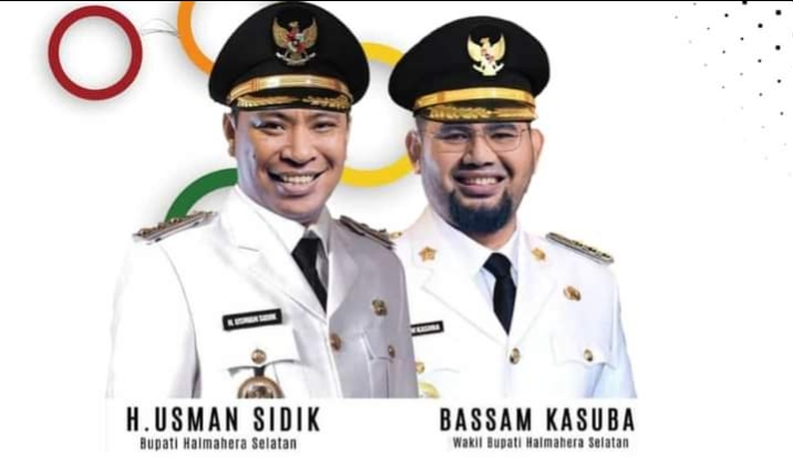 Bupati Halsel Usman Sidik dan Wakil Bupati Hasan Ali Bassam Kasuba 
