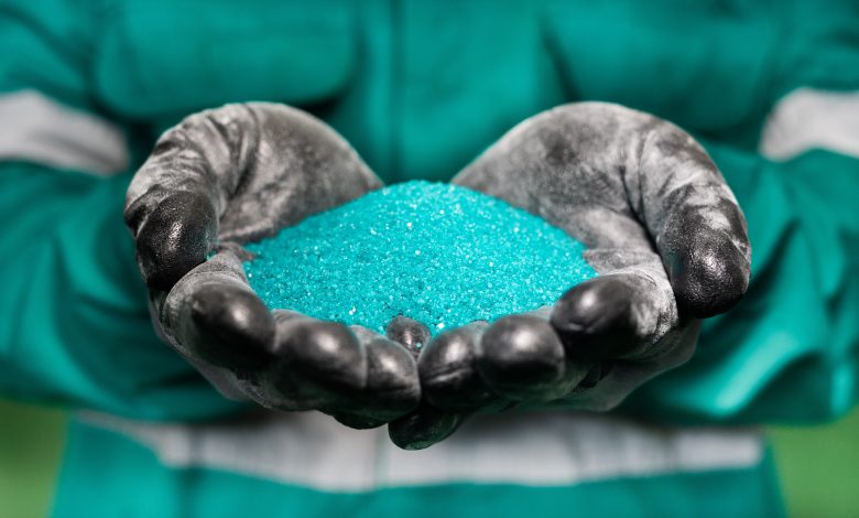 Nikel sulfat yang berhasil diproduksi PT Halmahera Persada Lygend, anak usaha NCKL.