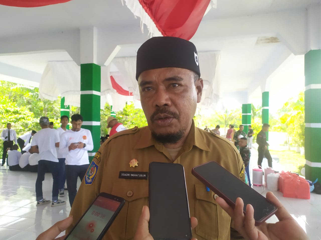 Soadri Inggratubun, Koordinasi HUT RI Ke-78 Pemkab Halsel./Doc-adhy 