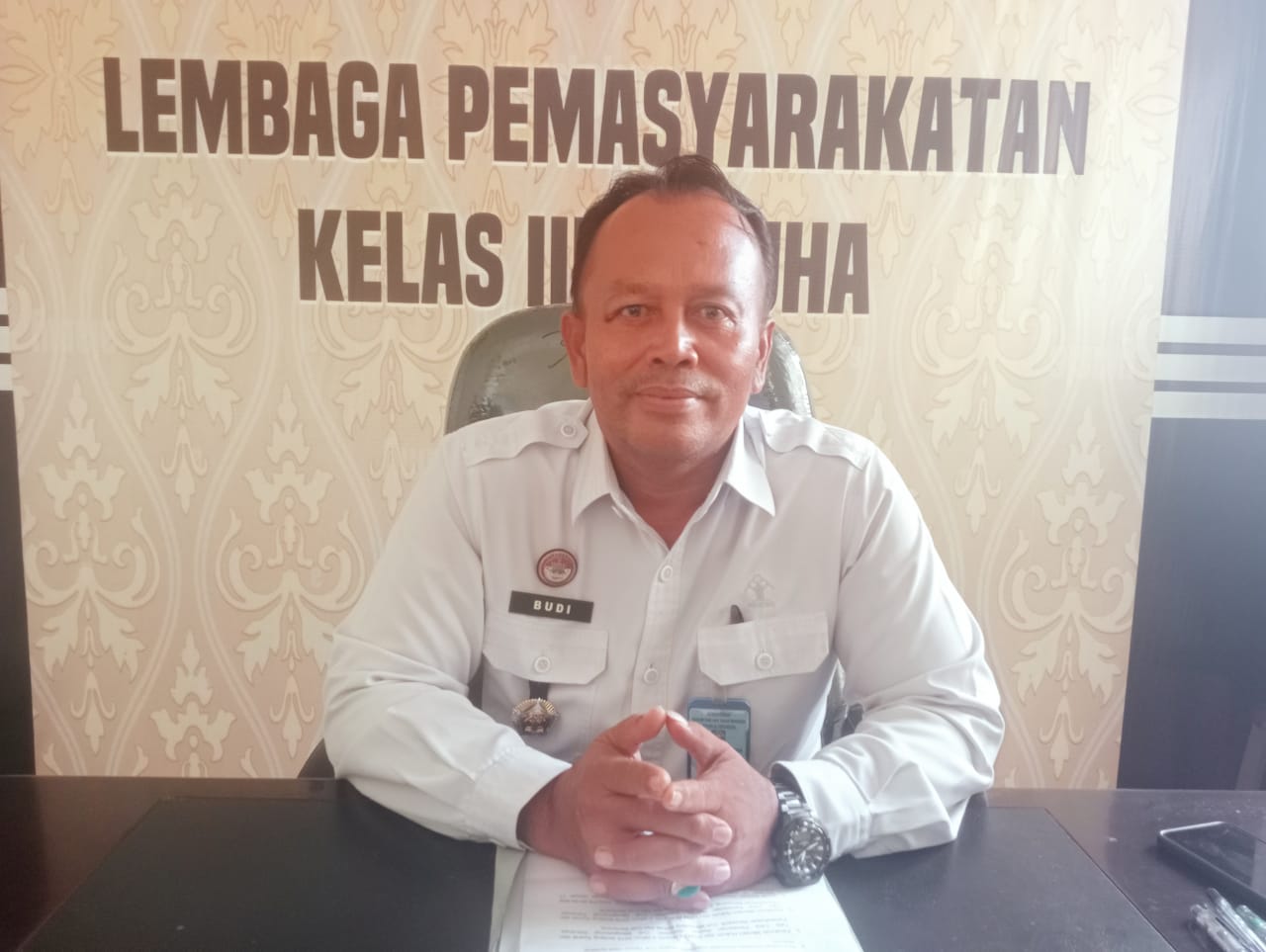 Budi Hardiono, Kalapas Kelas III Labuha./Doc-adhy 