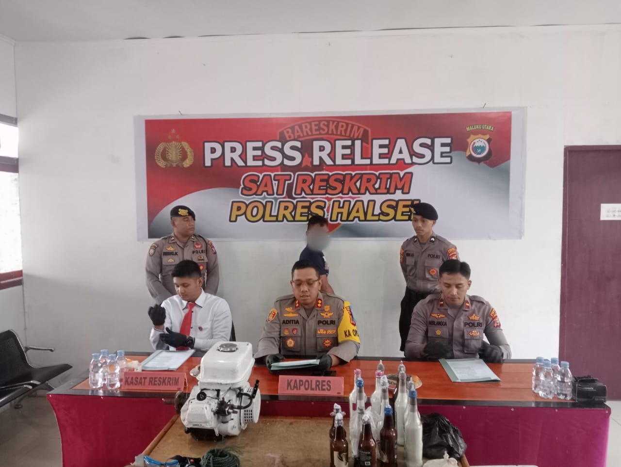 Press Release Sat Reskrim Polres Halsel