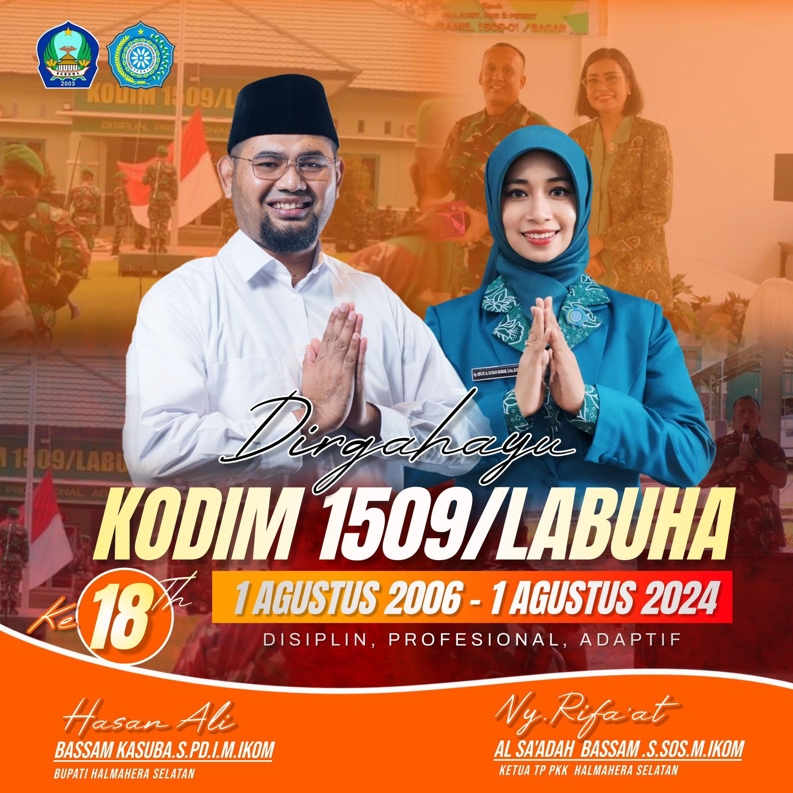 Flayers: Bupati dan Ketua TP PKK Halsel
