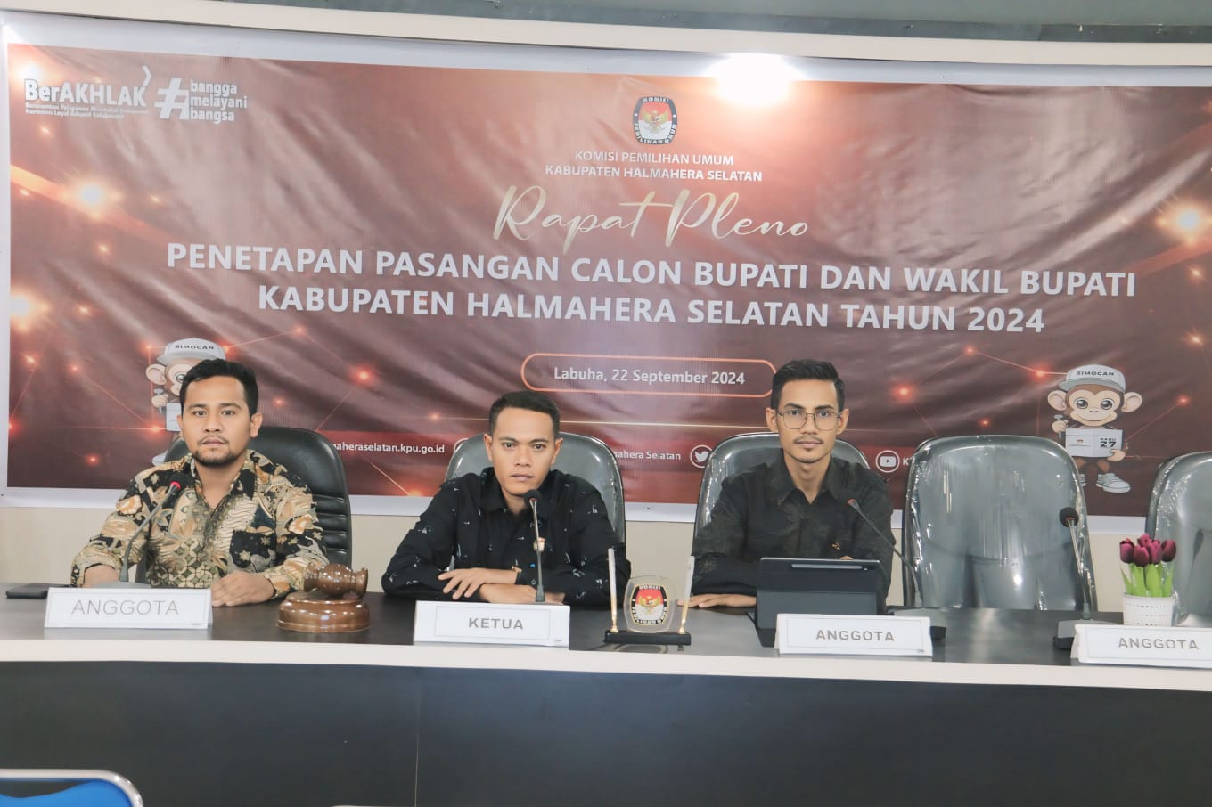 Pleno tertutup KPUD Halmahera Selatan./jmg