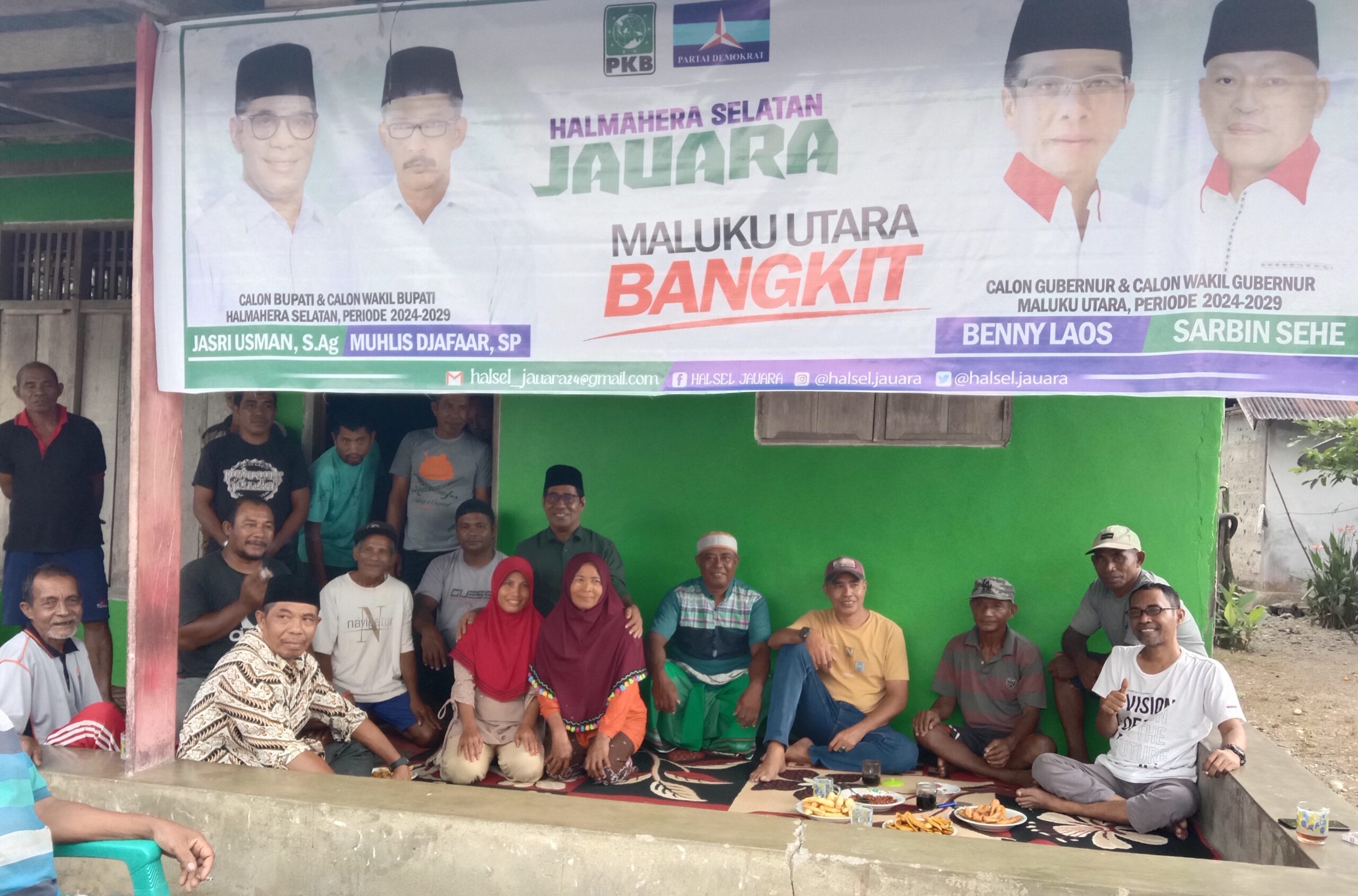 Cabup Jasri Usman silaturahmi dengan warga desa Songa./jmg