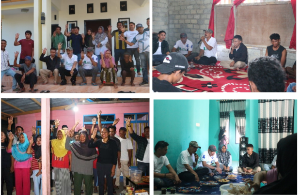 Kampanye Cawabup Muhlis Djafaar di tiga titik zona satu./jmg