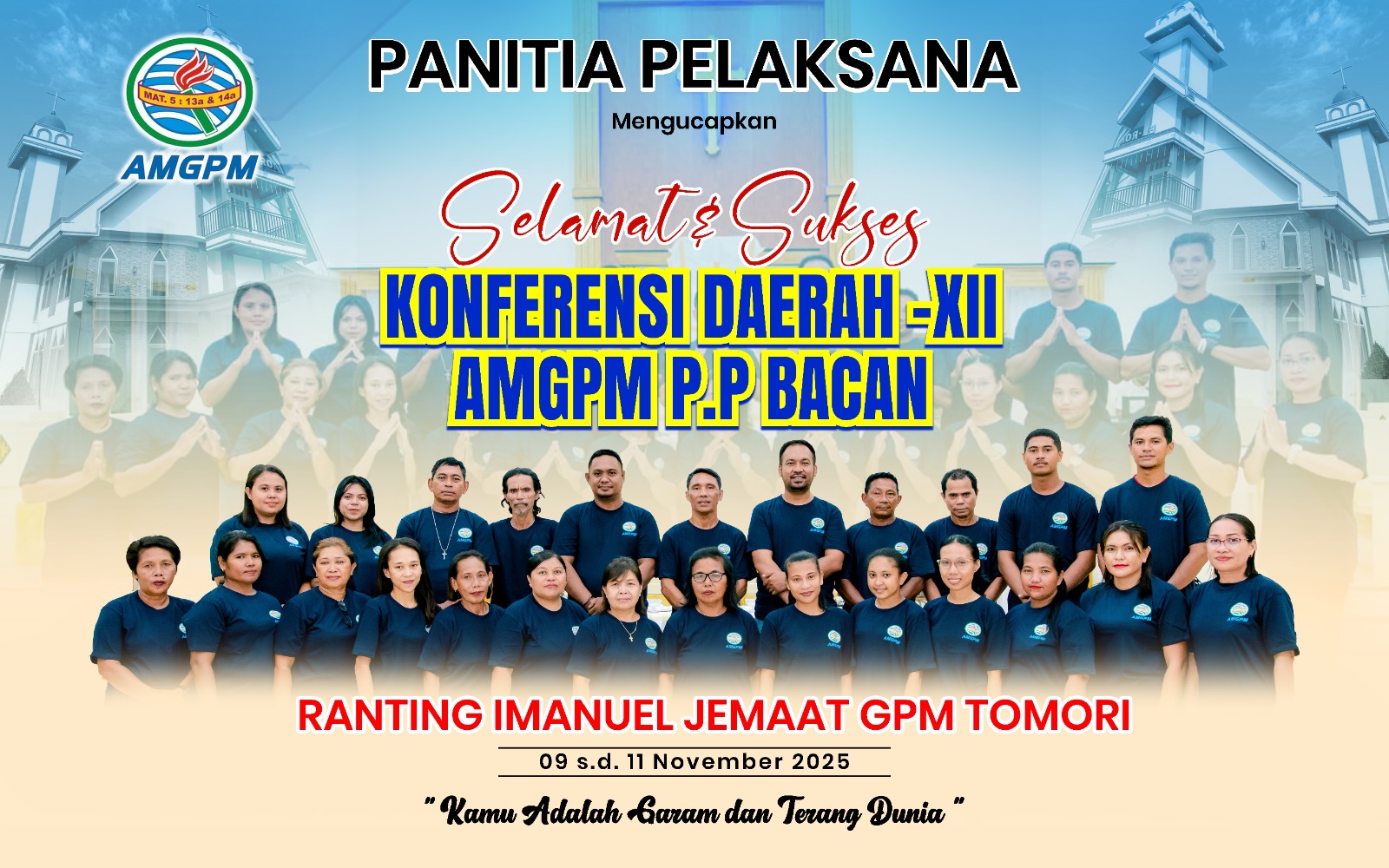 Panitia Pelaksana Konferda XII AMGPM P.P.Bacan ||Foto JarumSatu.Com