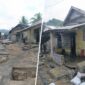 Ket:Kondisi pemukiman warga Desa Yaba, Kecamatan Bacan Barat Utara, pasca banjir Rabu dini hari.|foto jarumSatu.com