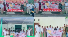 Memperingati Hari Ulang Tahun (HUT) Partai Gerindra ke-18 DPC  Gerindra Kab Halmahera Selatan Dengan Menggelar rangkaian kegiatan sosial.