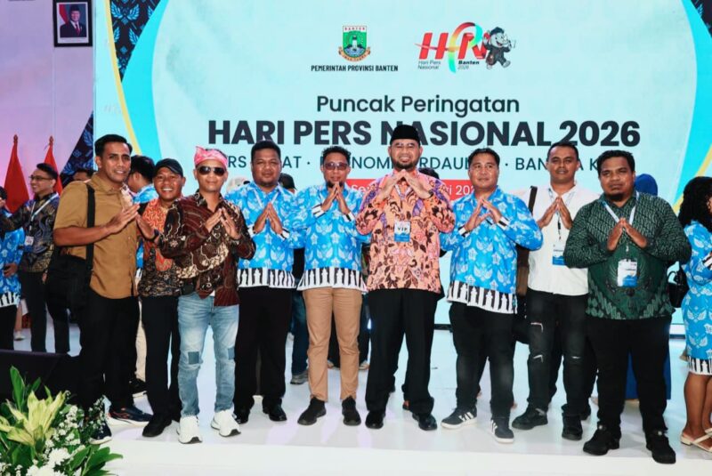 Ket: Dari HPN 2026, Bupati Halsel Sebut Wartawan Suara Rakyat dan Jembatan Pemerintah.|foto jarumSatu.com