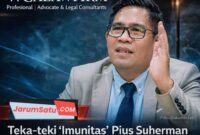 Ket: Praktisi hukum senior, Wilson Colling, S.H., M.H.,