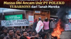 Ket: Massa Aksi kepung PT Poleko Yubarsons 25/02/2026.|foto jarumSatu.com