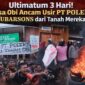 Ket: Massa Aksi kepung PT Poleko Yubarsons 25/02/2026.|foto jarumSatu.com