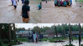 Ket: Desa Bobo Saat Dilanda Banjir.Minggu 15/03/2026|foto jarumSatu.com