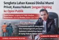 Ket: kuasa hukum Arifin Saroa, La Jamra Hi. Zakaria, SH,|foto jarumSatu.com