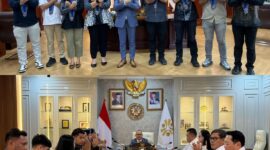 Ket: Pengurus Pusat Gerakan Mahasiswa Kristen Indonesia (PP GMKI) melakukan kunjungan ke Kementerian Perlindungan Pekerja Migran Indonesia/BP2MI