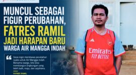 Ket: Fatres Ramil Calon Kepala Desa Air Mangga Indah 
