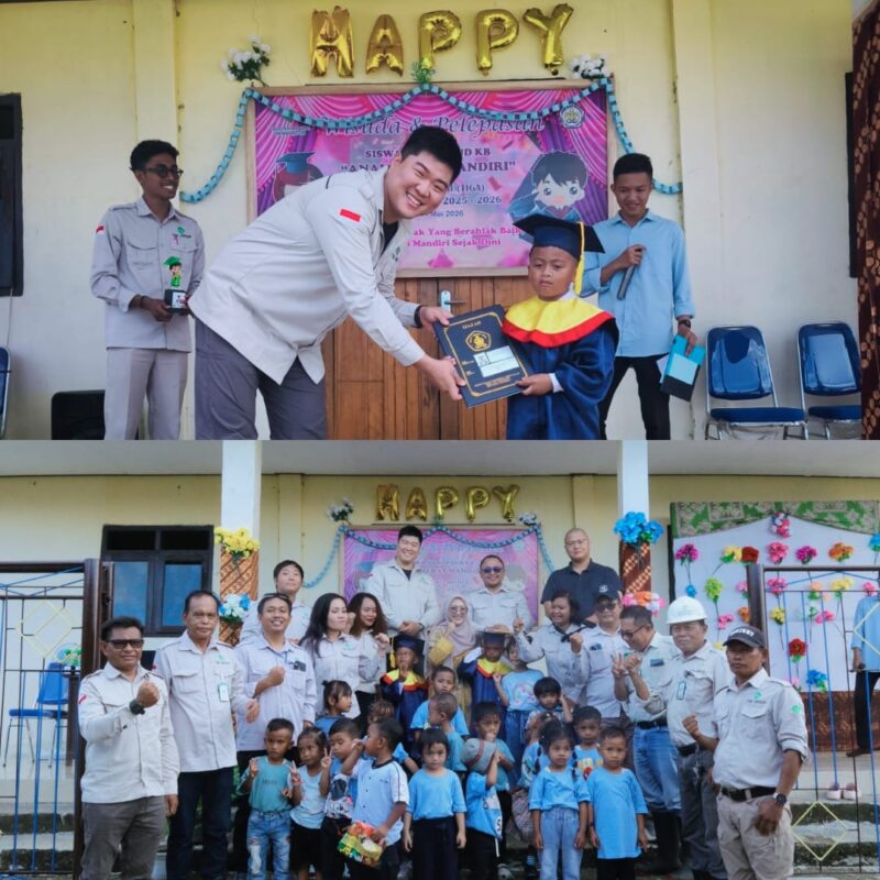 Ket: kegiatan Wisuda Angkatan III PAUD KB Anak Hebat Mandiri PT GMM.11/5/2026