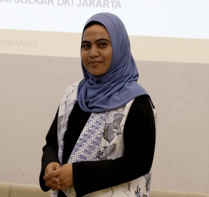 Ket: Bendahara Umum Pimpinan Pusat Forum Mahasiswa Pascasarjana Maluku Utara (FORMAPAS MALUT) Nurul Selvia Ningsi 