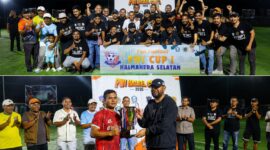 Ket: Turnamen Fun Football PWI Cup I Halmahera Selatan 2026 resmi berakhir pada Senin (15/6/2026).