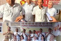 Ket : kunjungan Ketua DPD Gerindra Maluku Utara, Sahril Thahir, ke Sekretariat DPC Gerindra Halmahera Selatan.
