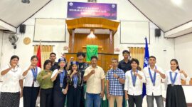 Ket: Gerakan Mahasiswa Kristen Indonesia Cabang Morotai resmi menggelar pelantikan Panitia Pembangunan Student Center pada Kamis, 25 Juni 2026,