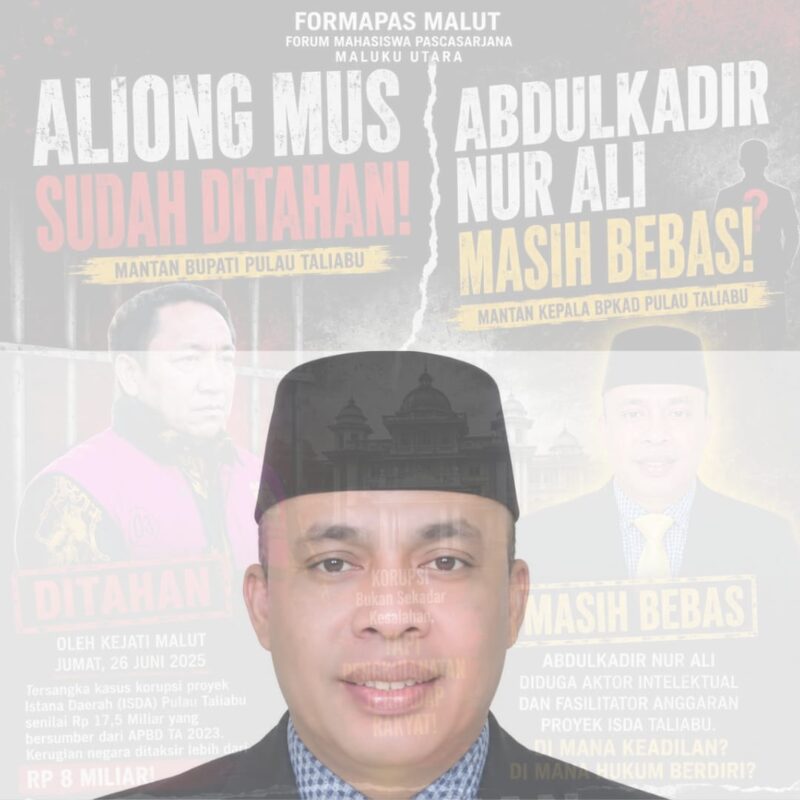 Ket: Mantan Kepala Badan Pengelolaan Keuangan dan Aset Daerah (BPKAD) Kabupaten Pulau Taliabu, Abdulkadir Nur Ali.