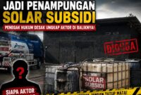 Ket: lokasi penampungan BBM jenis solar subsidi.