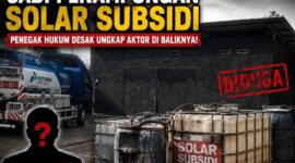 Ket: lokasi penampungan BBM jenis solar subsidi.