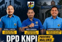 Ket: Dewan Pengurus Daerah (DPD) Komite Nasional Pemuda Indonesia (KNPI) Provinsi Maluku. 