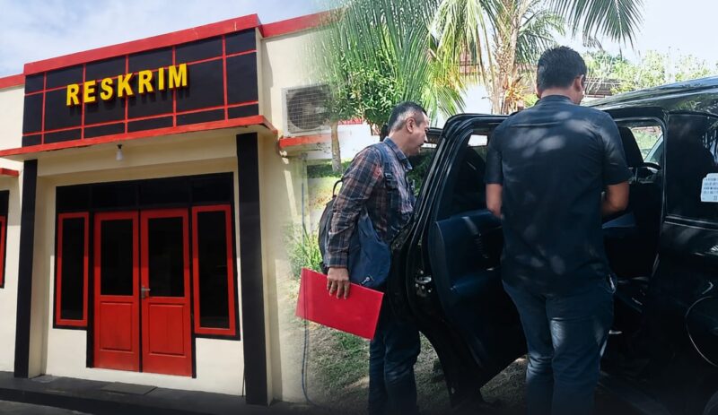 Ket:fota Usai diperiksa Kepala BNI KCP Labuha.