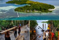 Ket: kawasan Pulau kusu Island Resort, Pulau Kusu, Kabupaten Halmahera Selatan,