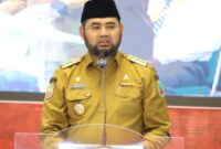 Ket: Bupati Halsel Hasan Ali Bassam Kasuba menegaskan pelayanan kesehatan harus bersih dari pungli, gratifikasi dan suap.”